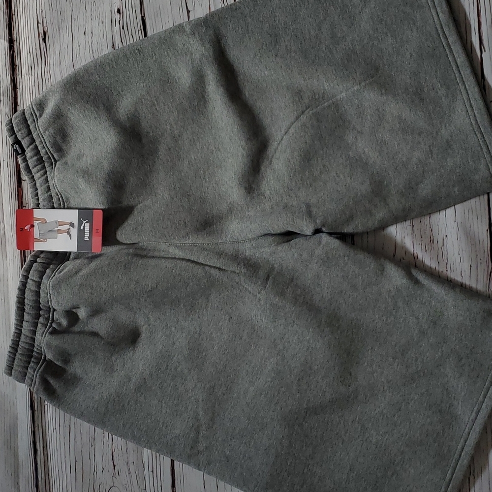 🆕️ PUMA MEN'S FLEECE SHORTS (BLACK OR GRAY) - Picture 9 of 14